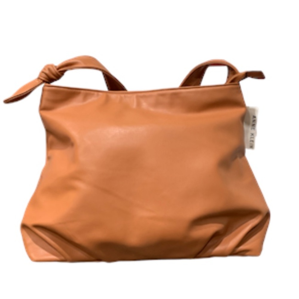 Anne Klein Women's Soft Knot Shoulder Bag Slouchy Boho Chic Faux Leather